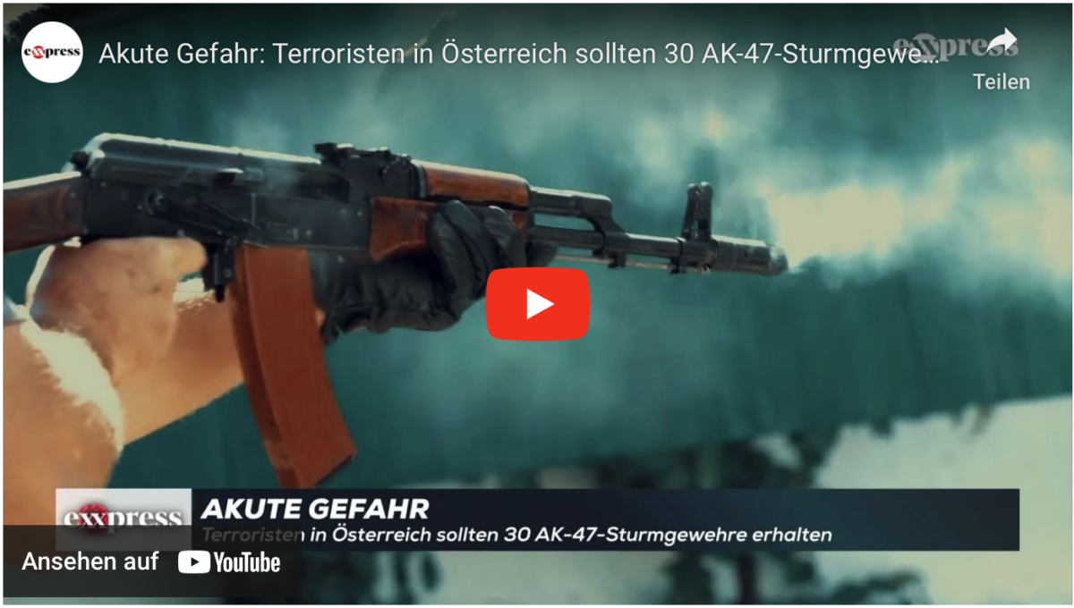 Akute Gefahr: Terroristen in Österreich sollten 30 AK-47-Sturmgewehre erhalten!