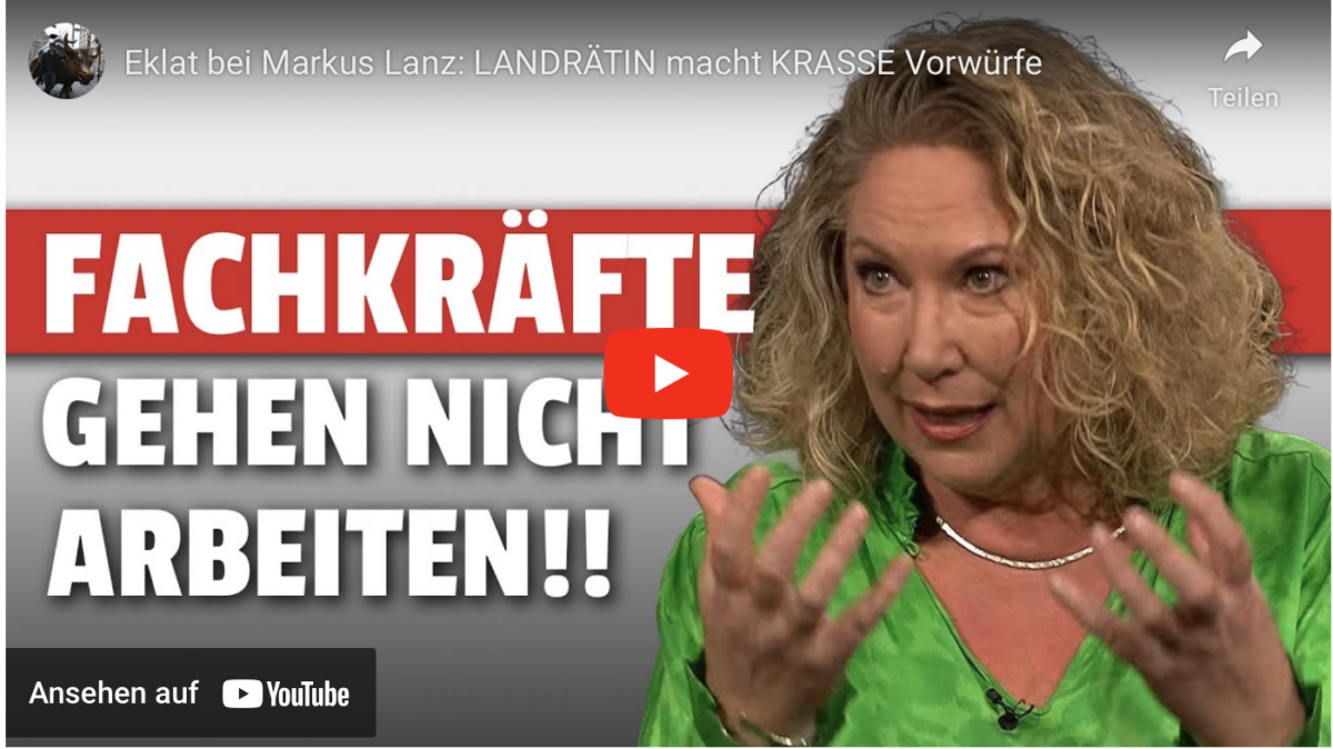 Eklat bei Markus Lanz: LANDRÄTIN macht KRASSE Vorwürfe! Fachkräfte gehen nicht ARBEITEN!