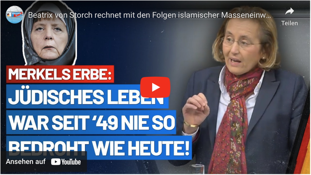 Beatrix von Storch rechnet mit den Folgen islamischer Masseneinwanderung ab!