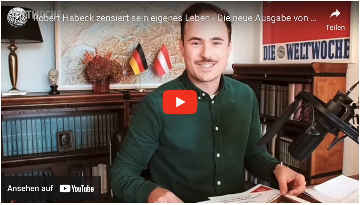 Robert Habeck zensiert sein eigenes Leben – Die neue Ausgabe von Weltwoche Deutschland!