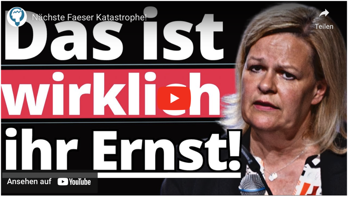 Nächste Faeser Katastrophe!
