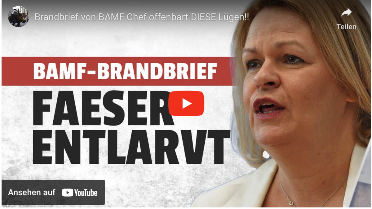 Brandbrief von BAMF Chef offenbart DIESE Lügen!!