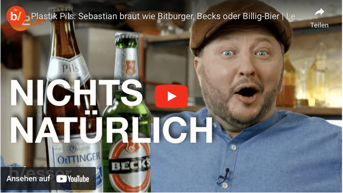 Plastik Pils: Sebastian braut wie Bitburger, Becks oder Billig-Bier | Lege packt aus