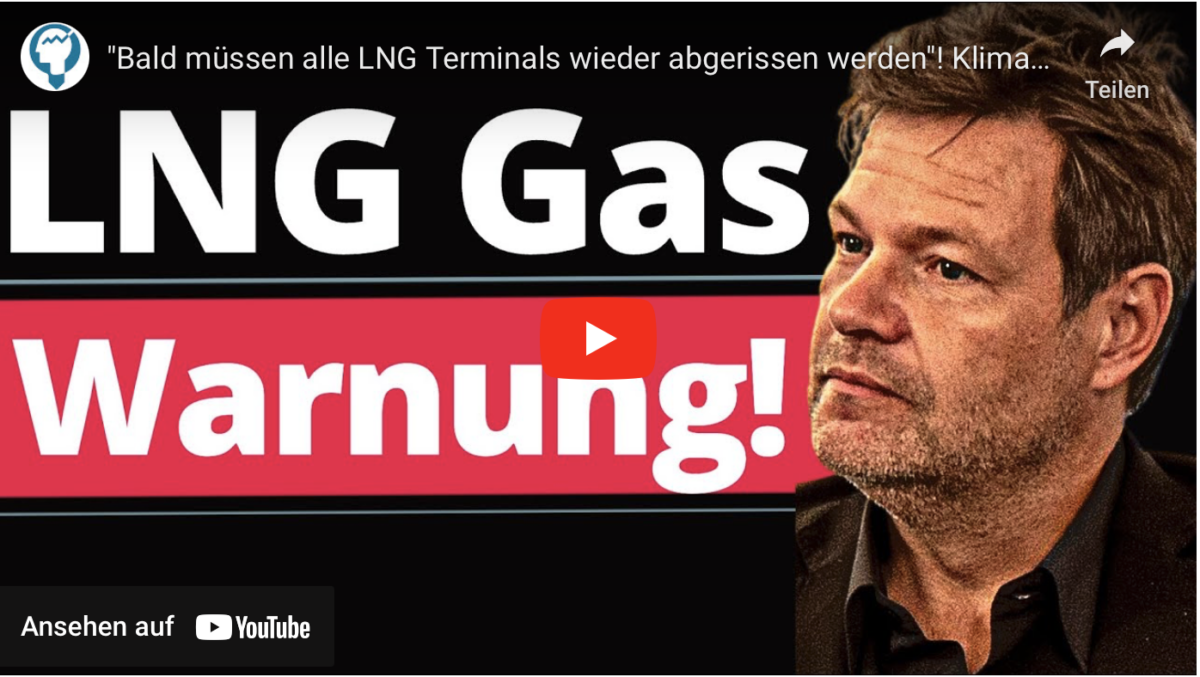 „Bald müssen alle LNG Terminals wieder abgerissen werden“! Klimaforscher warnt!