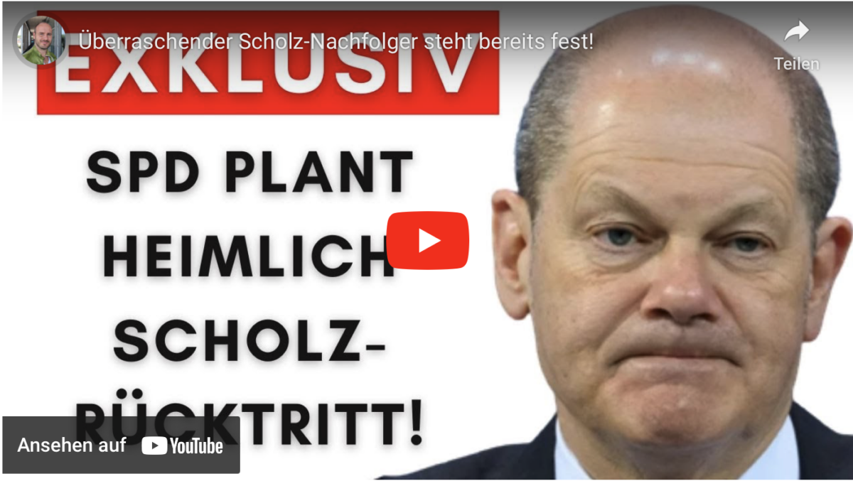 +++ Eilmeldung +++ Scholz vor Rücktritt? Überraschender Scholz-Nachfolger steht bereits fest!