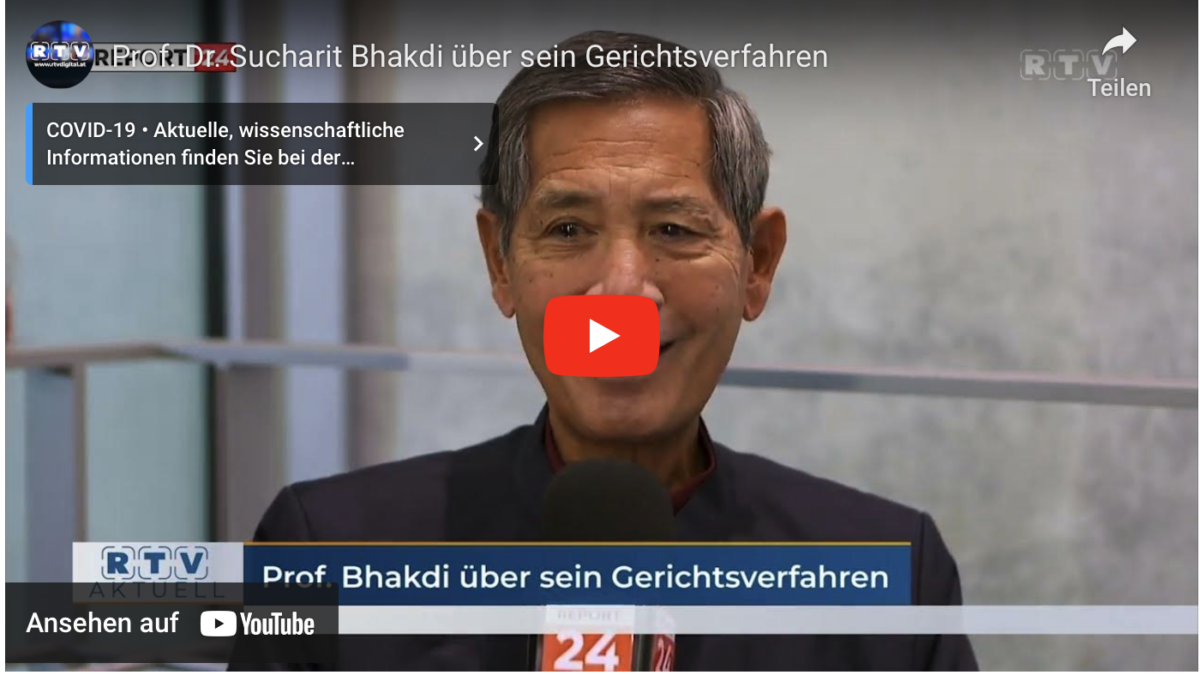 Prof. Dr. Sucharit Bhakdi über sein Gerichtsverfahren