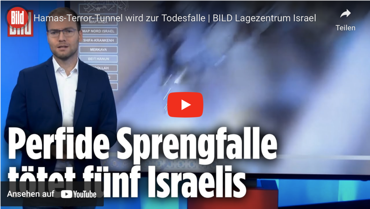 Hamas-Terror-Tunnel wird zur Todesfalle!