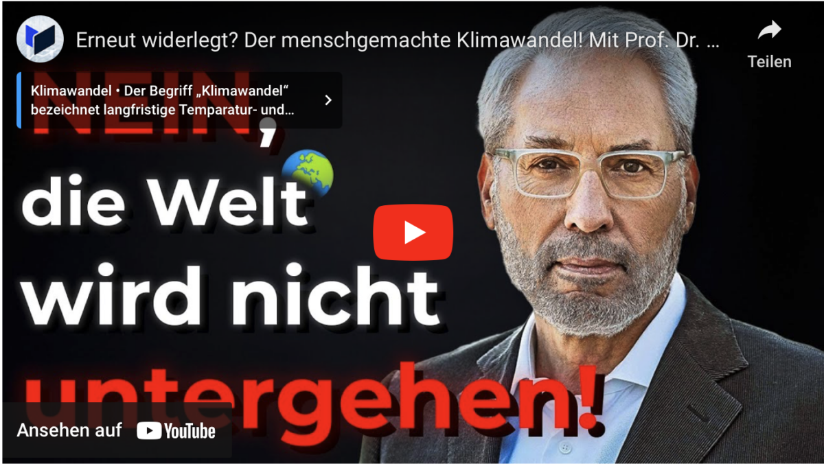 Erneut widerlegt? Der menschgemachte Klimawandel! Mit Prof. Dr. Vahrenholt
