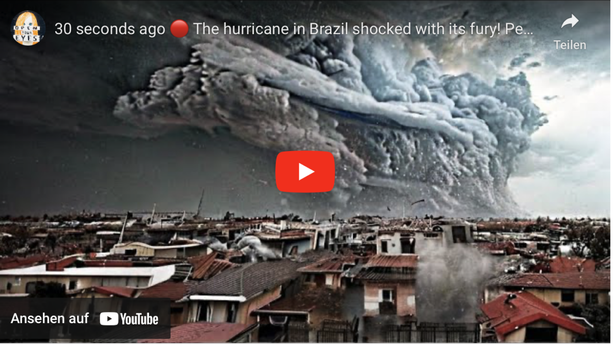 Der Hurrikan in Brasilien schockierte mit seiner Wucht! Menschen flohen in Keller!