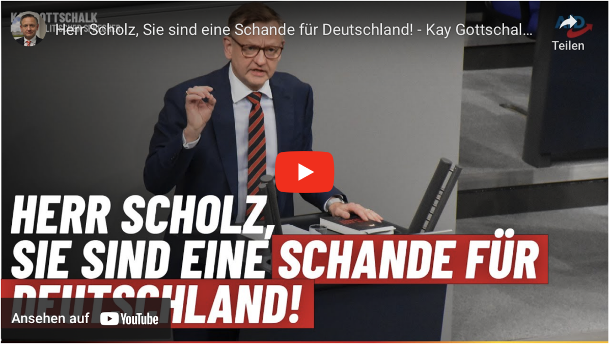 Herr Scholz, Sie sind eine Schande für Deutschland!
