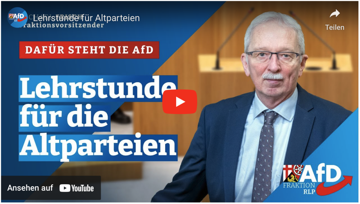 Lehrstunde für Altparteien!