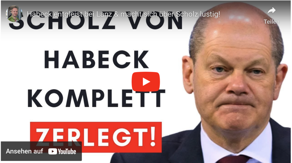 Habeck entgleist bei Lanz & macht sich über Scholz lustig!