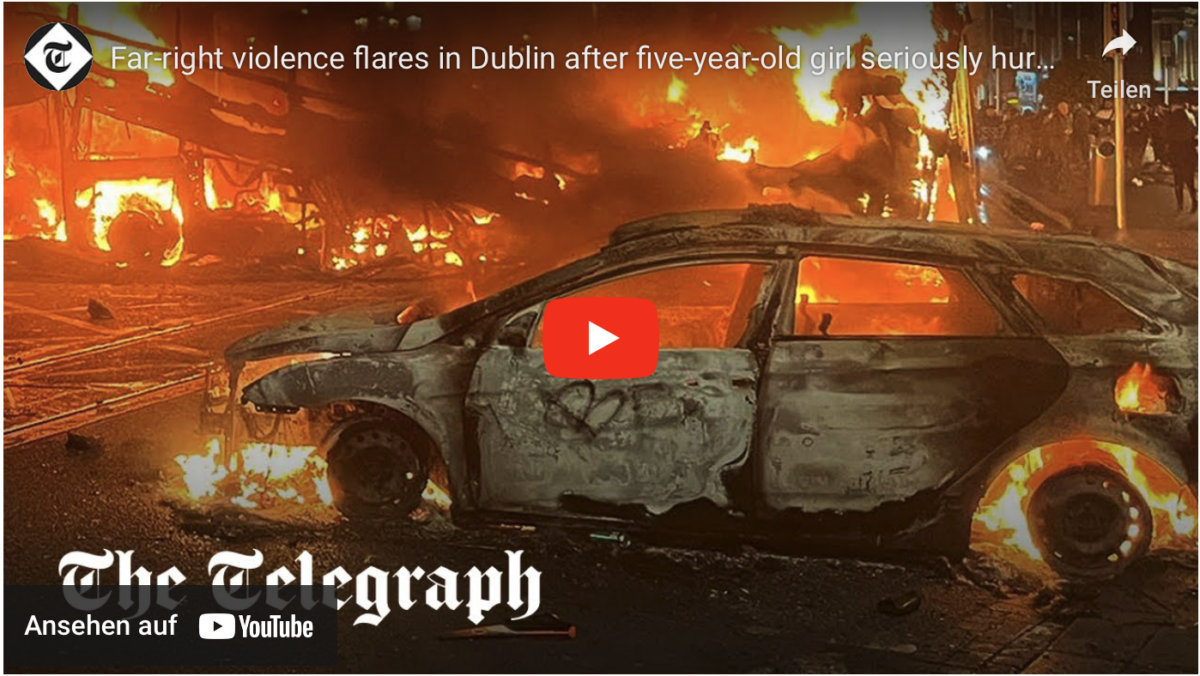 Extreme Gewalt in Dublin: Fünfjähriges Mädchen bei Messerangriff durch Migrant schwer verletzt! Iren wollen keine Migranten mehr haben!