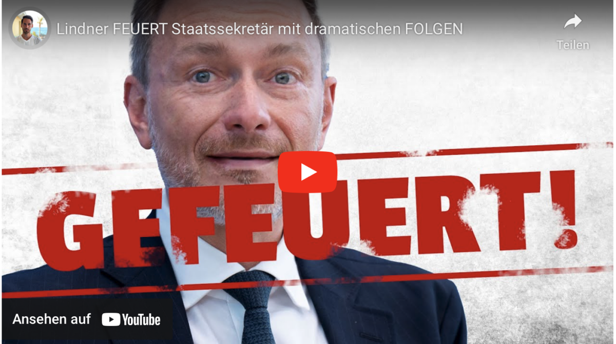 Lindner FEUERT Staatssekretär mit dramatischen FOLGEN!