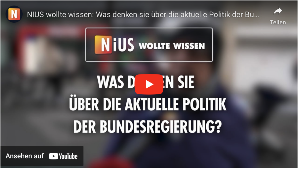 NIUS wollte wissen: Was denken sie über die aktuelle Politik der Bundesregierung?
