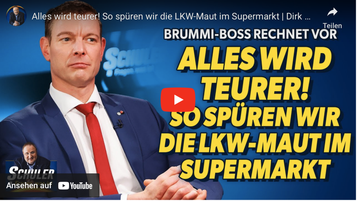 Alles wird teurer! So spüren wir die LKW-Maut im Supermarkt!