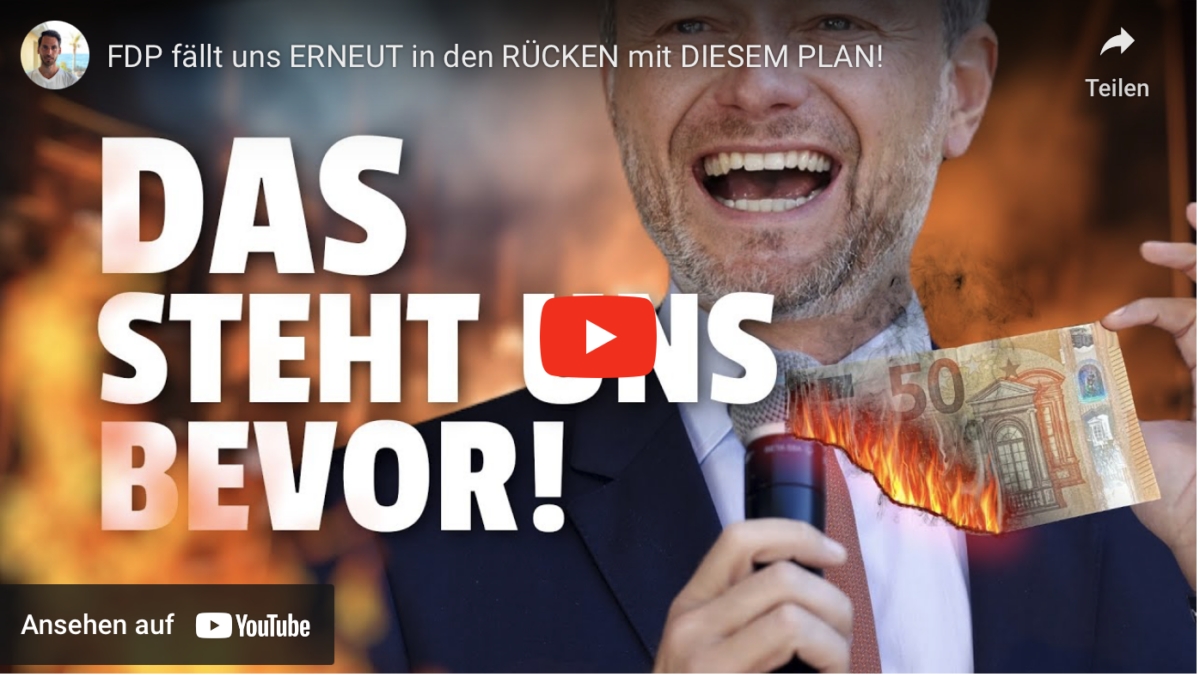 FDP fällt uns ERNEUT in den RÜCKEN mit DIESEM PLAN!