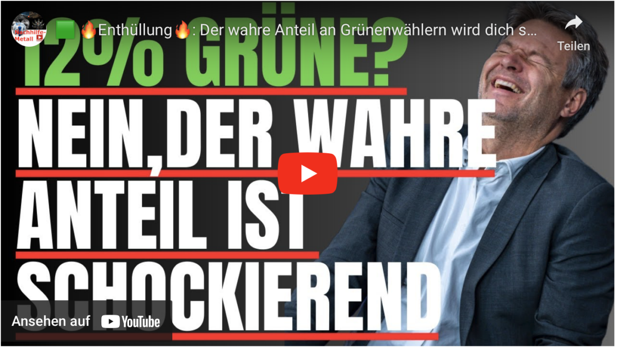 Enthüllung🔥: Der wahre Anteil an Grünenwählern wird dich schockieren! #ampelmussweg #habeck