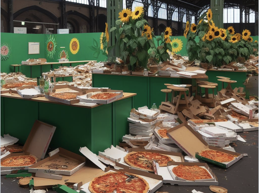 Grüne wollen kein vegetarisches und veganes Essen und bestellen mit Lieferdienst 500 Pizzen!