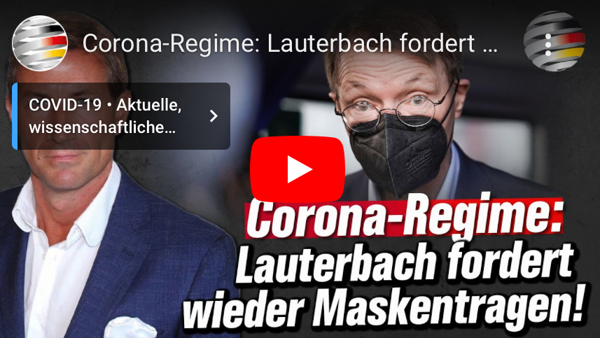 Corona-Regime: Verstrahlter Lauterbach will das Bürger wieder Maske tragen!