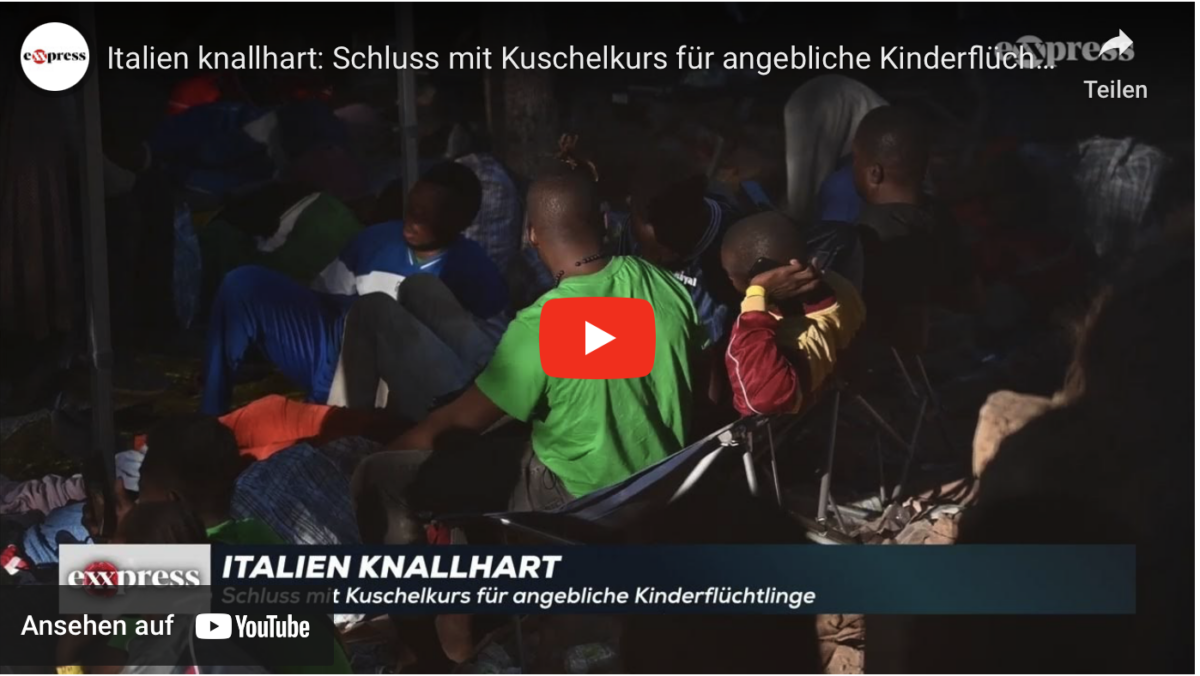 Italien knallhart: Schluss mit Kuschelkurs für angebliche Kinderflüchtlinge!