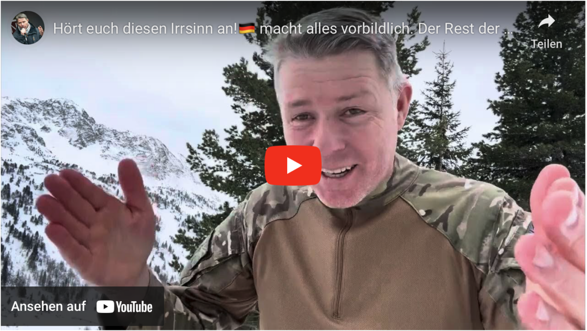 Hört euch diesen Irrsinn an!🇩🇪 macht alles vorbildlich. Der Rest der Welt muss uns endlich folgen