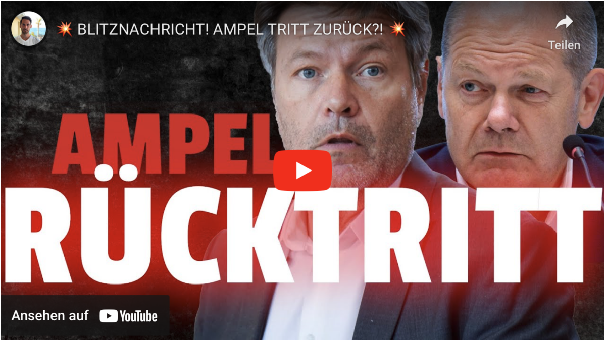 – KI-Video – BLITZNACHRICHT! AMPEL TRITT ZURÜCK?!