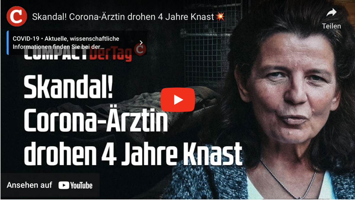 Skandal! Corona-Ärztin drohen 4 Jahre Knast!
