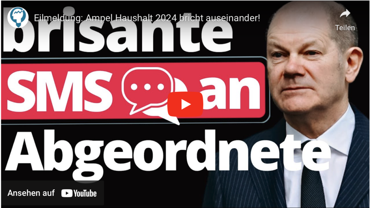 Eilmeldung: Ampel Haushalt 2024 bricht auseinander!