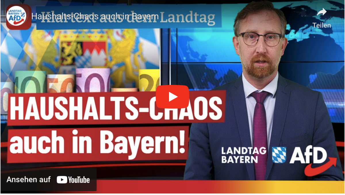 Haushalts-Chaos auch in Bayern!