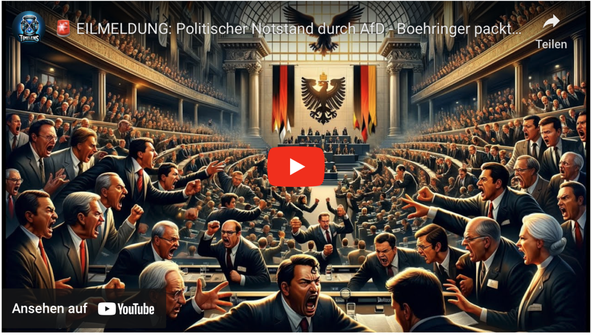 EILMELDUNG: Politischer Notstand durch AfD – Boehringer packt aus!