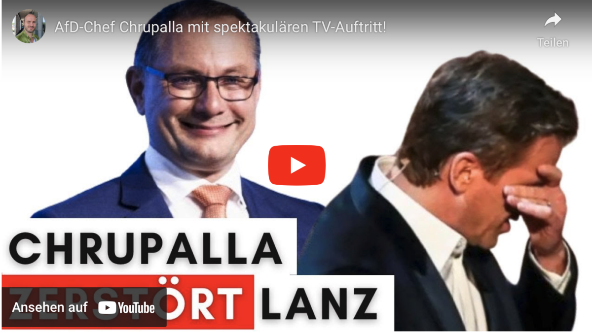 AfD-Chef Chrupalla mit spektakulären TV-Auftritt!
