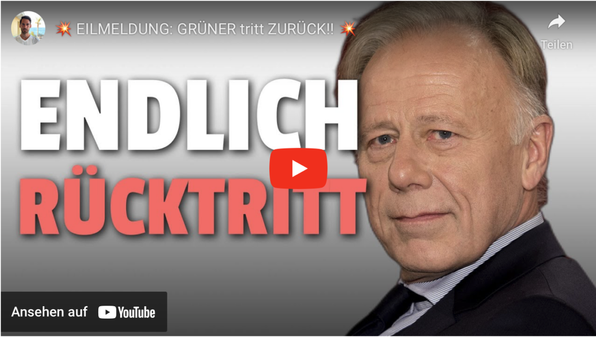 EILMELDUNG: GRÜNER ehemaliger Bundesumweltminister tritt ZURÜCK!!