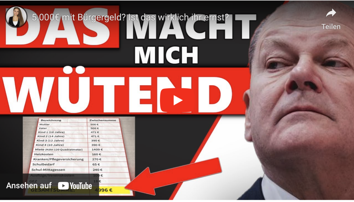 5.000€ mit Bürgergeld? Ist das wirklich ihr ernst?