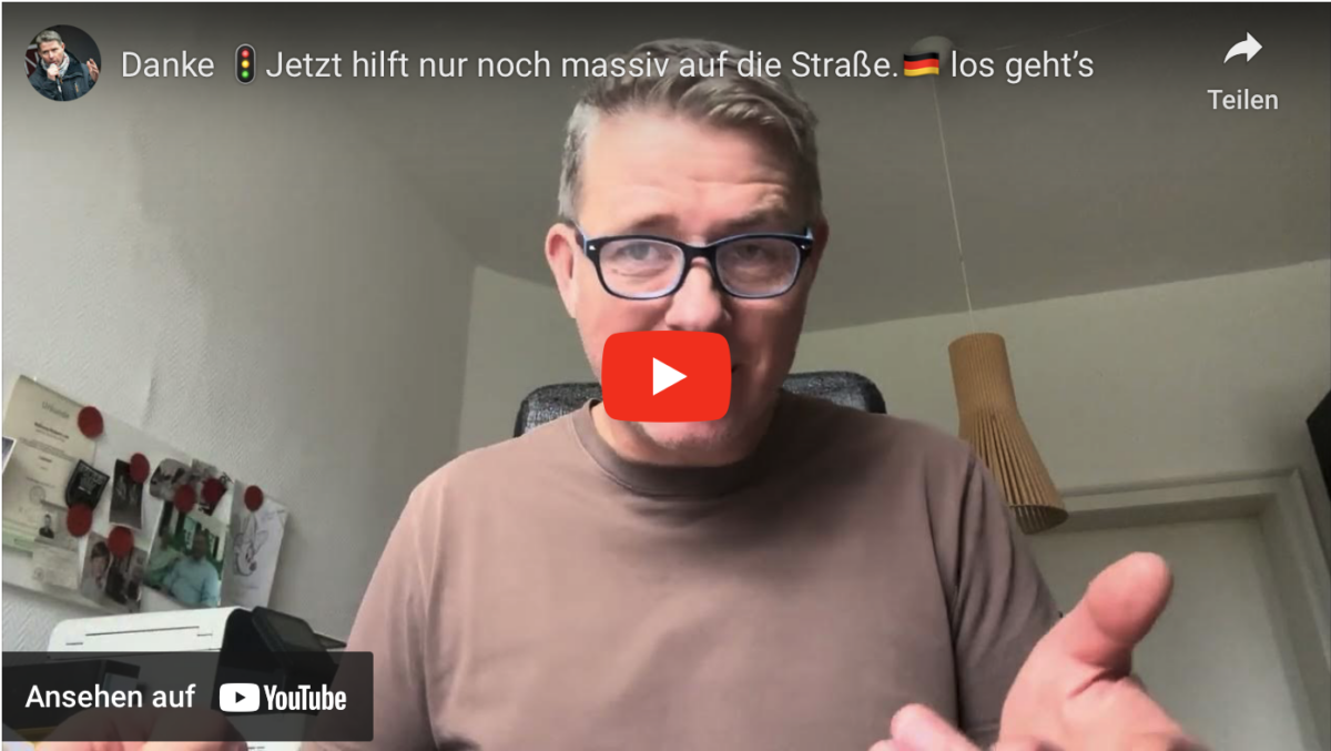 Danke Jetzt hilft nur noch massiv auf die Straße. los geht’s
