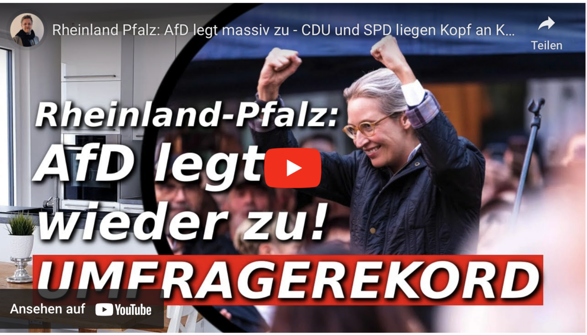 Rheinland Pfalz: AfD legt massiv zu – CDU und SPD liegen Kopf an Kopf – FDP bricht ein