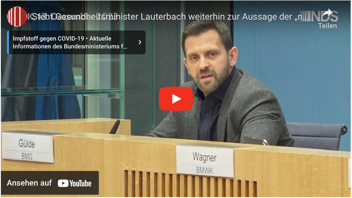 Alle ZUHÖREN!!! Steht Gesundheitsminister Lauterbach weiterhin zur Aussage der „nebenwirkungsfreien“ Covid-Impfung?