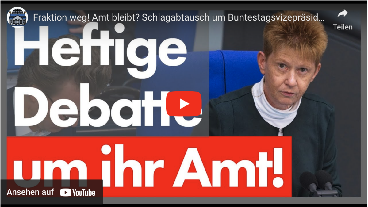Fraktion weg! Amt bleibt? Schlagabtausch um Buntestagsvizepräsidentin Petra Pau! Best of Bundestag