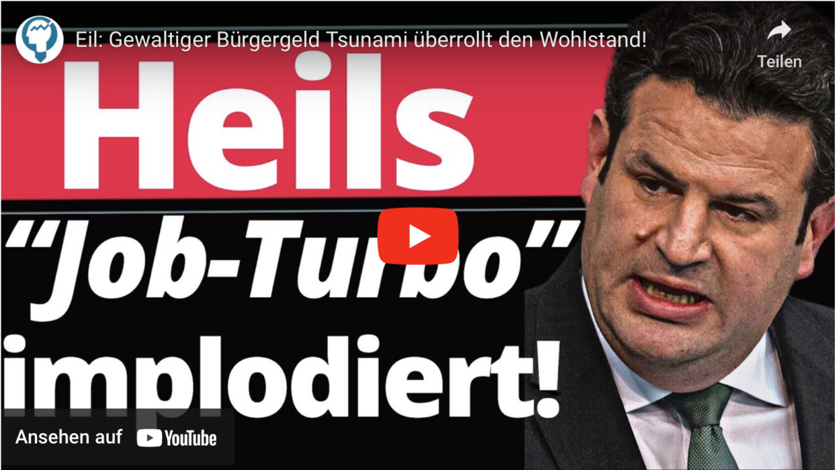 Eil: Gewaltiger Bürgergeld Tsunami überrollt den Wohlstand!