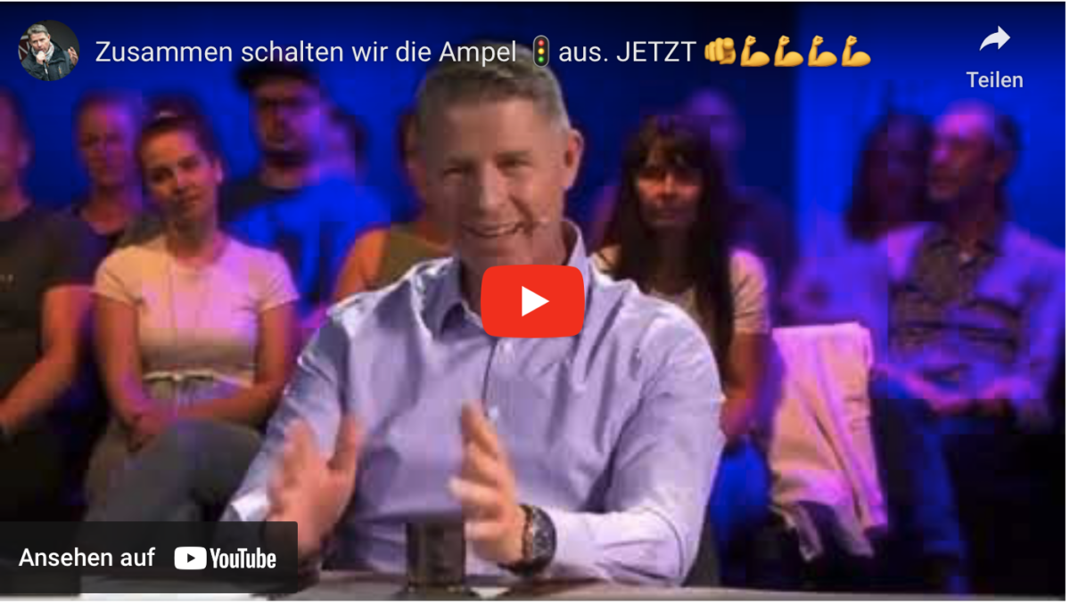 Zusammen schalten wir die Ampel aus. JETZT