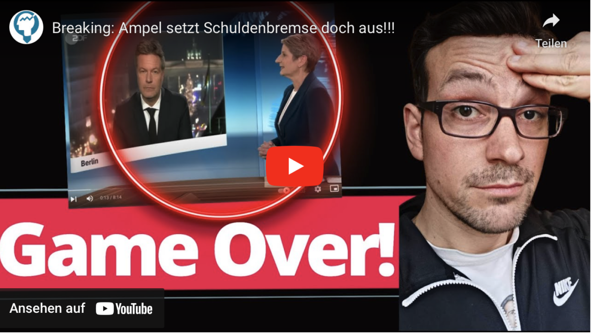 Breaking: Ampel setzt Schuldenbremse doch aus!!!