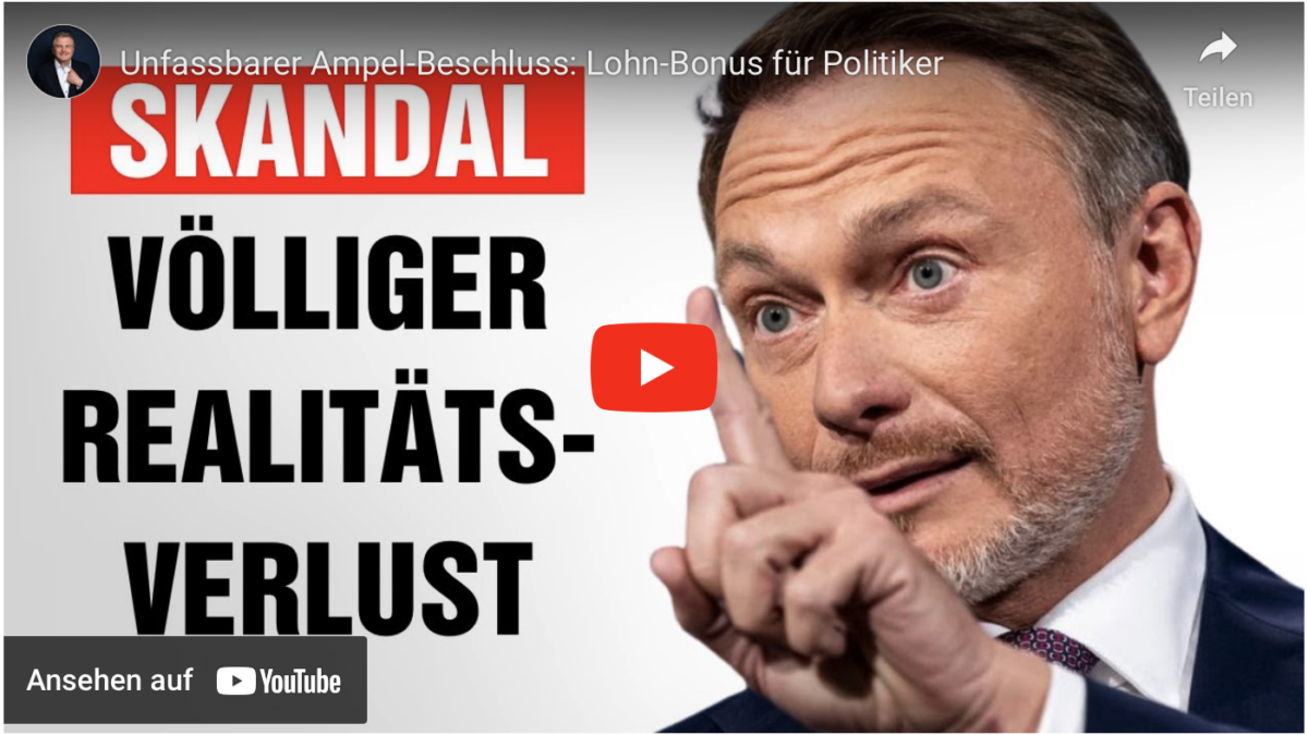 Unfassbarer Ampel-Beschluss: Lohn-Bonus für Politiker!