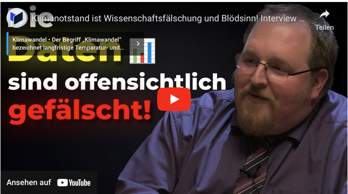 Klimanotstand ist Wissenschaftsfälschung und Blödsinn! Interview mit Markus Fiedler!