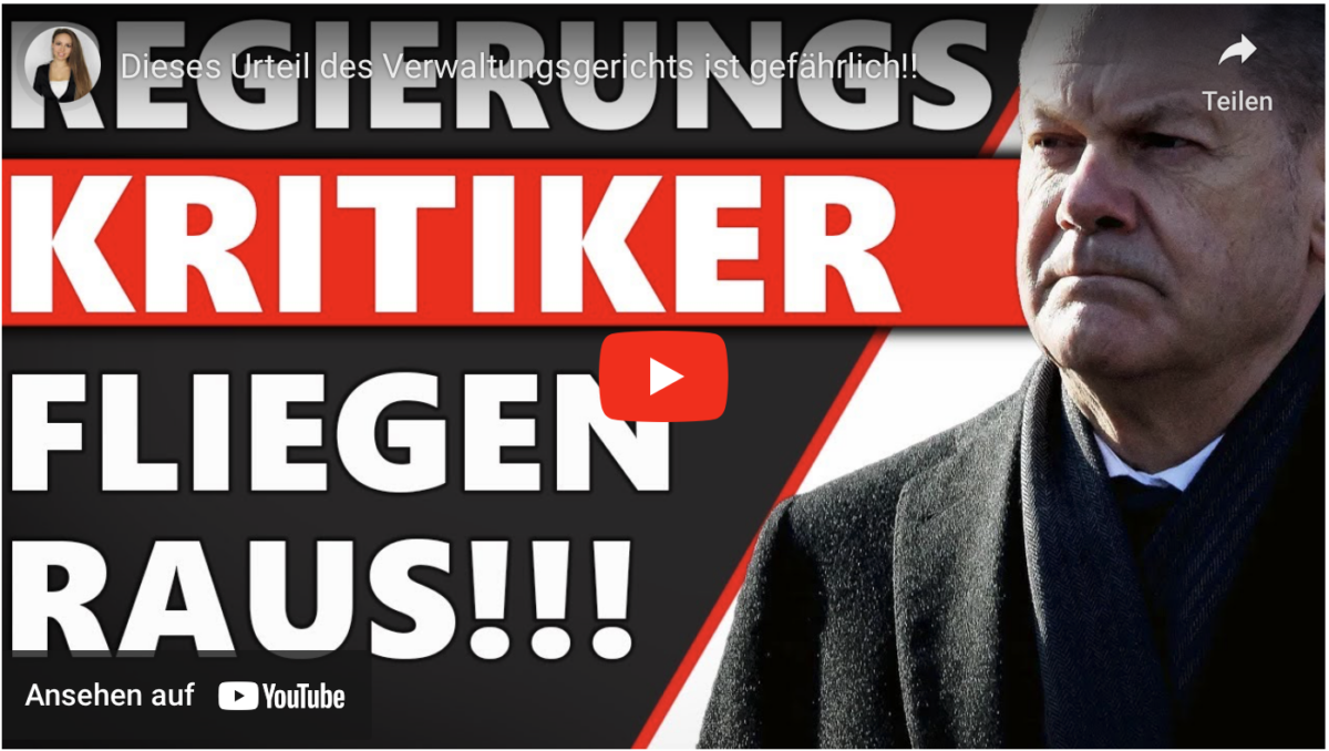 Meinungsfreiheit: Dieses Urteil des Verwaltungsgerichts ist gefährlich!!