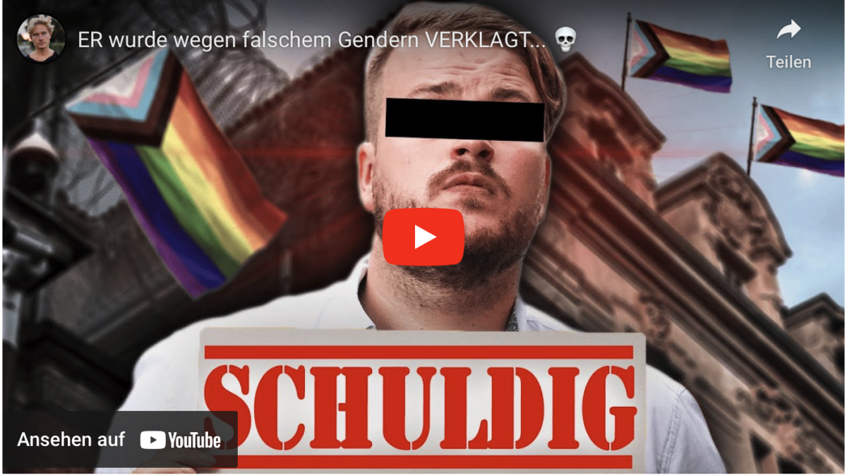 ER wurde wegen falschem Gendern VERKLAGT…