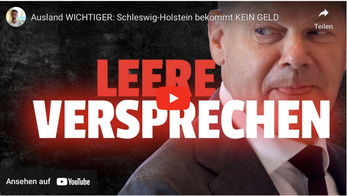 Ausland WICHTIGER: Schleswig-Holstein bekommt KEIN GELD