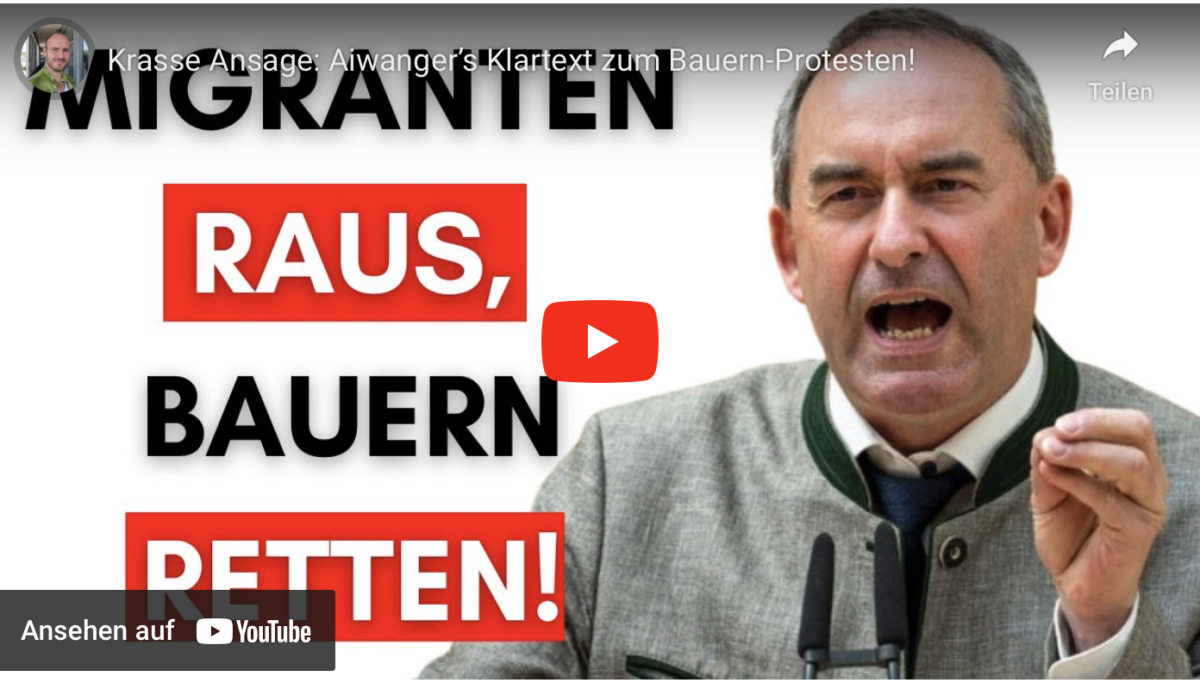 Krasse Ansage: Aiwanger’s Klartext zum Bauern-Protesten!