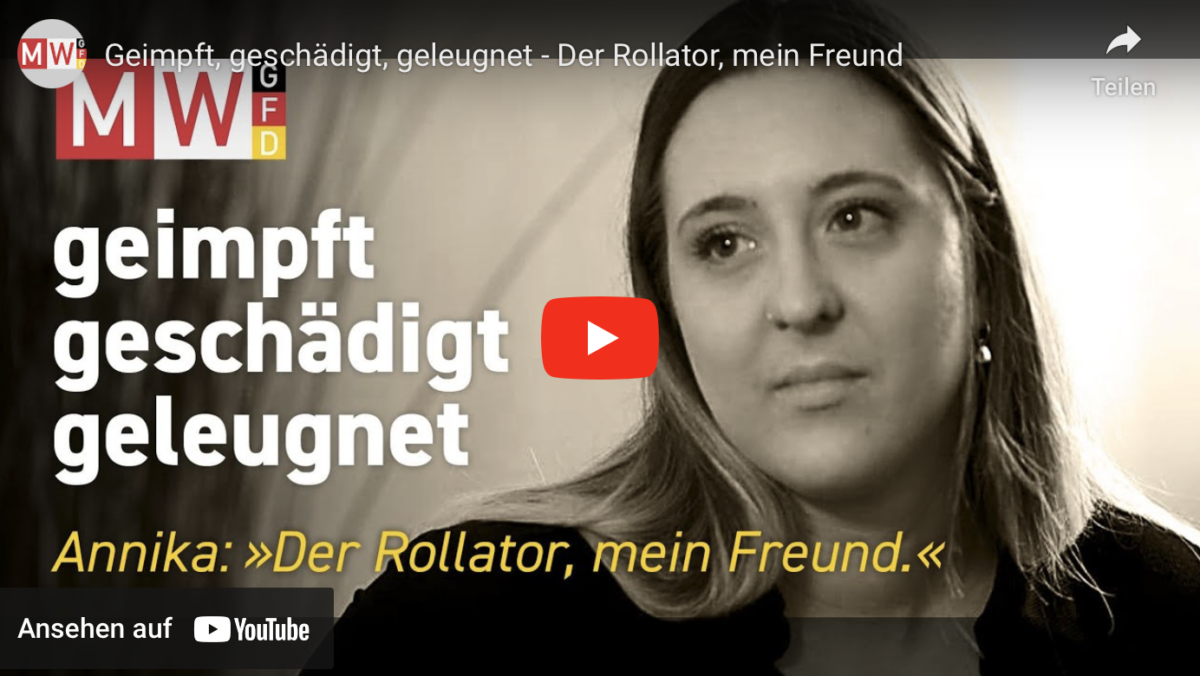 Geimpft, geschädigt, geleugnet – Der Rollator, mein Freund