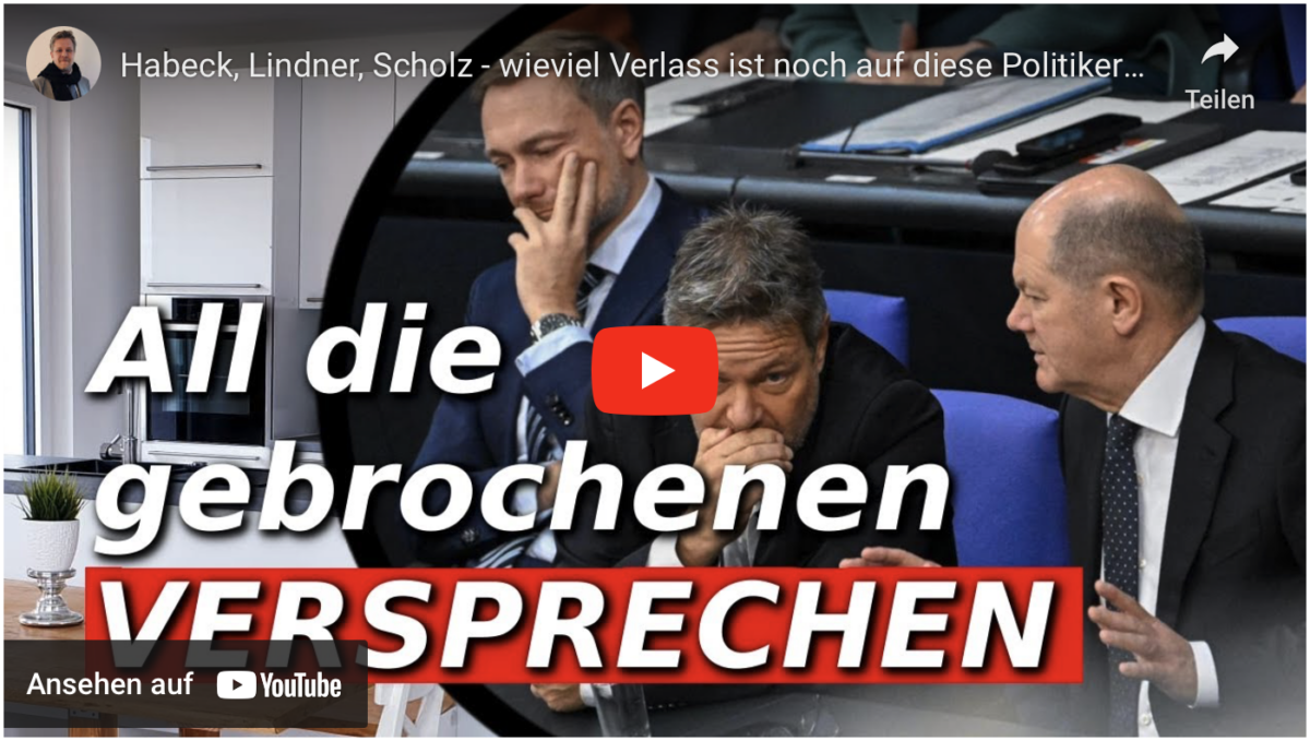 Habeck, Lindner, Scholz – wieviel Verlass ist noch auf diese Politikergeneration?