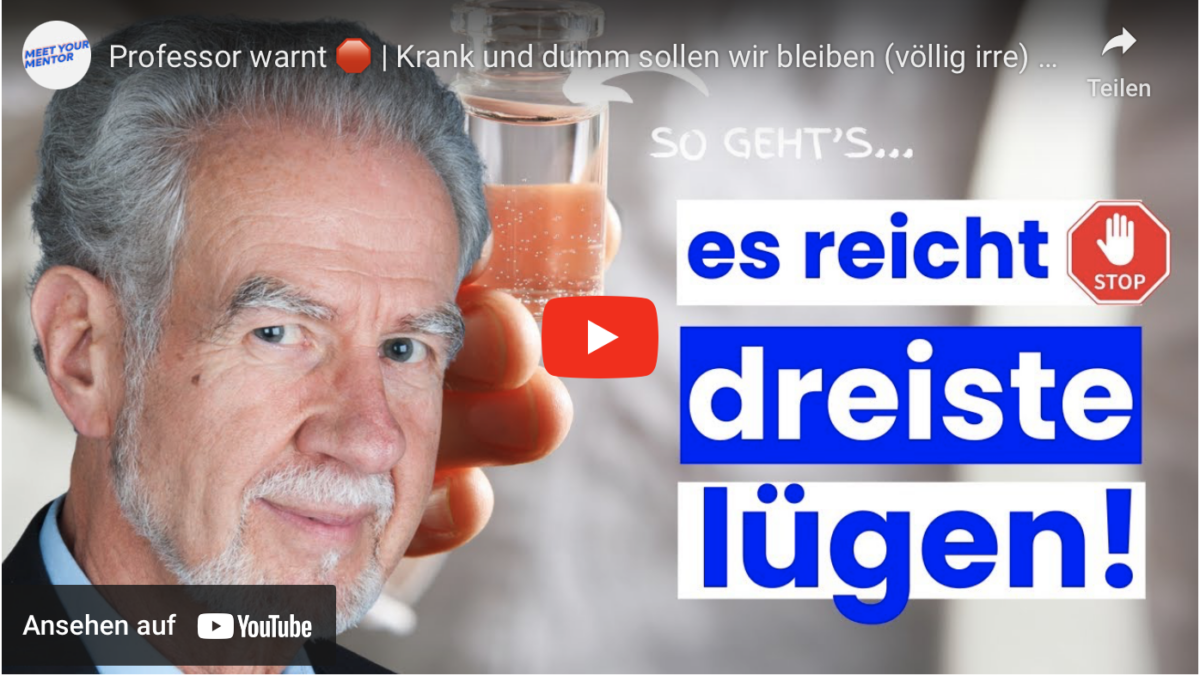 Professor warnt! Krank und dumm sollen wir bleiben (völlig irre) | So geht ERFOLG!